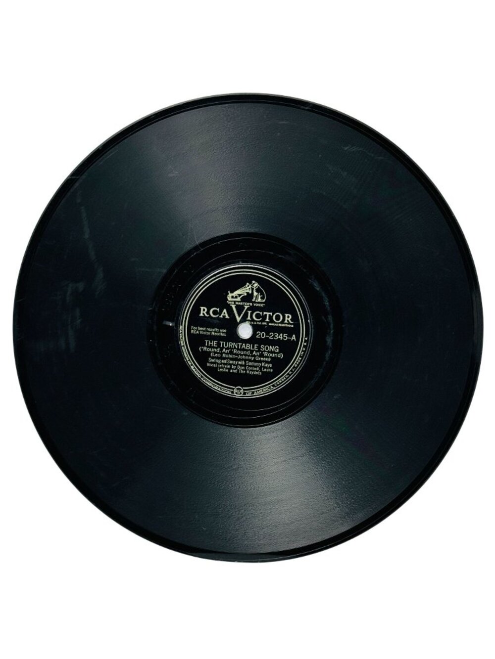 Sammy Kaye The Turntable Song 10 Inch Shellac Record 78 RPM RCA Victor 20-2345